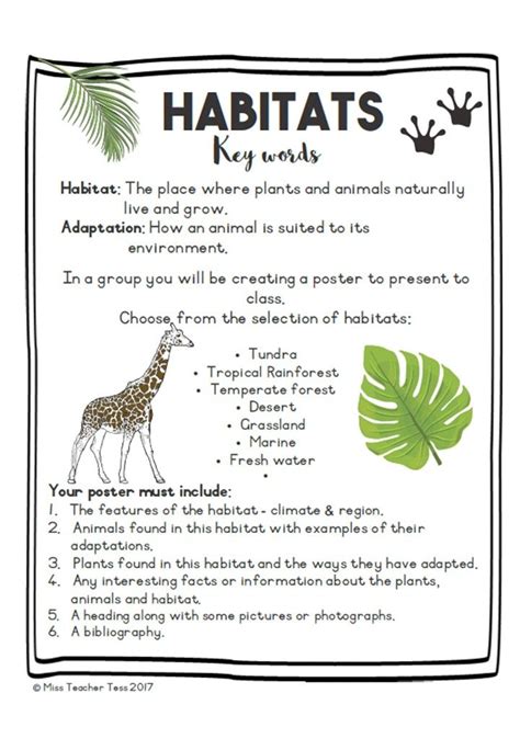 3rd Grade Habitat Worksheets Learny Kids Habitat Reading Grade 3 Worksheet - Habitat Reading Grade 3 Worksheet