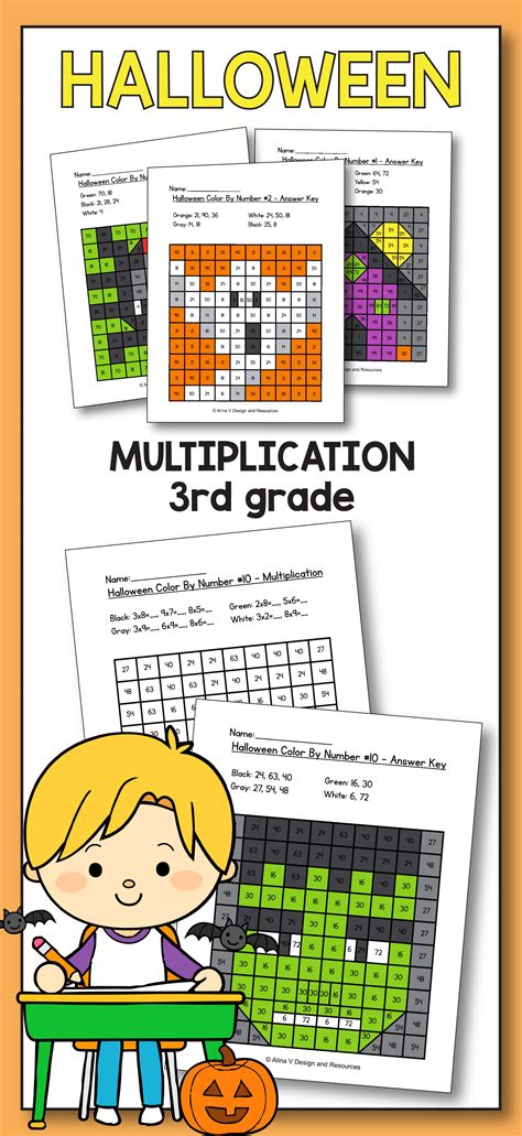 3rd Grade Halloween Math Game Halloween Math For 3rd Grade - Halloween Math For 3rd Grade