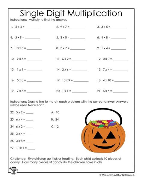 3rd Grade Halloween Math Worksheets Multiplication And Division 3rd Grade Halloween Math Worksheet - 3rd Grade Halloween Math Worksheet
