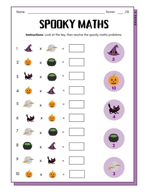 3rd Grade Halloween Math Worksheets Teaching Resources Tpt 3rd Grade Halloween Math Worksheet - 3rd Grade Halloween Math Worksheet
