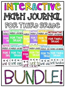 3rd grade interactive math journal