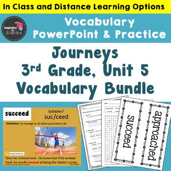 3rd Grade Journeys Vocabulary List Teaching Resources Tpt Journeys 3rd Grade Vocabulary List - Journeys 3rd Grade Vocabulary List