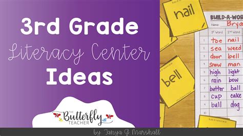 3rd Grade Literacy Center Ideas The Butterfly Teacher Reading Centers 3rd Grade - Reading Centers 3rd Grade