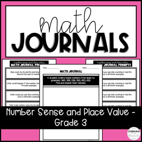 3rd Grade Math Journal Prompts