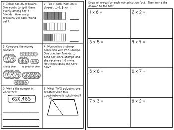 3rd Grade Math Sol Review Task Cards Math Task Cards 3rd Grade - Math Task Cards 3rd Grade