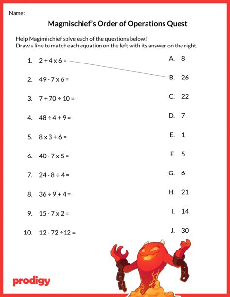 3rd Grade Math Worksheets Prodigy Education Third Grade Math Worksheet Printable - Third Grade Math Worksheet Printable