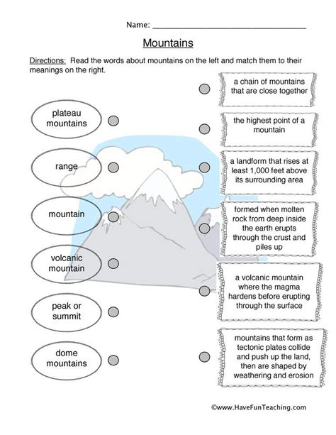 3rd Grade Mountain Language Worksheets Kiddy Math Third Grade Mountain Language Worksheet - Third Grade Mountain Language Worksheet
