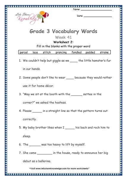 3rd Grade Pacho Worksheet   3rd Grade Worksheets Amp Printables Primarylearning Org - 3rd Grade Pacho Worksheet