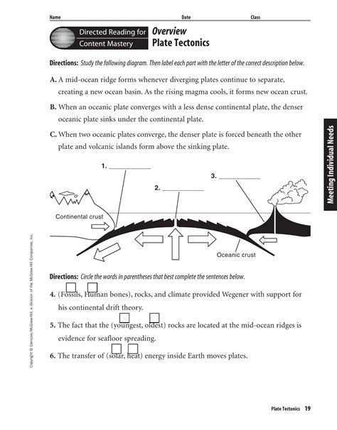3rd Grade Plate Tectonics Worksheets Learny Kids Plate Tectonic Worksheet 3rd Grade - Plate Tectonic Worksheet 3rd Grade