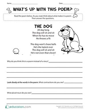 3rd Grade Poetry Worksheets Teachervision Poetry Lessons For 3rd Grade - Poetry Lessons For 3rd Grade