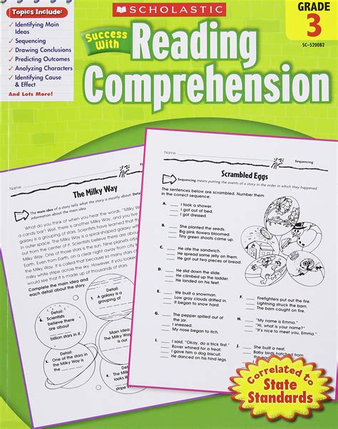 3rd Grade Reading Comprehension Success Workbook Predicting And Comprehension Books For Grade 3 - Comprehension Books For Grade 3