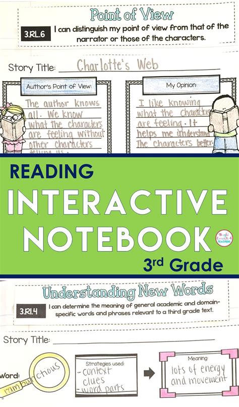 3rd Grade Reading Interactive Notebook Aligned With The Interactive Reading Notebooks 3rd Grade - Interactive Reading Notebooks 3rd Grade