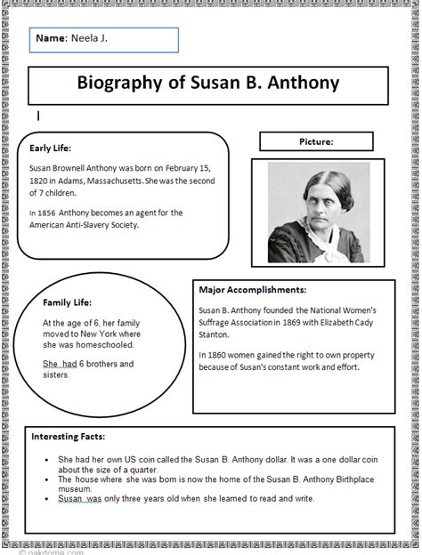 3rd grade reading level biography examples pdf