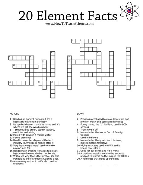 3rd Grade Science Crossword Puzzles Free And Printable Printable Science Crossword Puzzles - Printable Science Crossword Puzzles