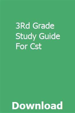 3rd grade study guide for cst. - Manual for mercedes benz clk 350.