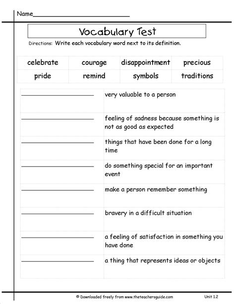 3rd Grade Vocabulary Worksheets Amp Free Printables Education Third Grade Vocabulary Worksheet - Third Grade Vocabulary Worksheet