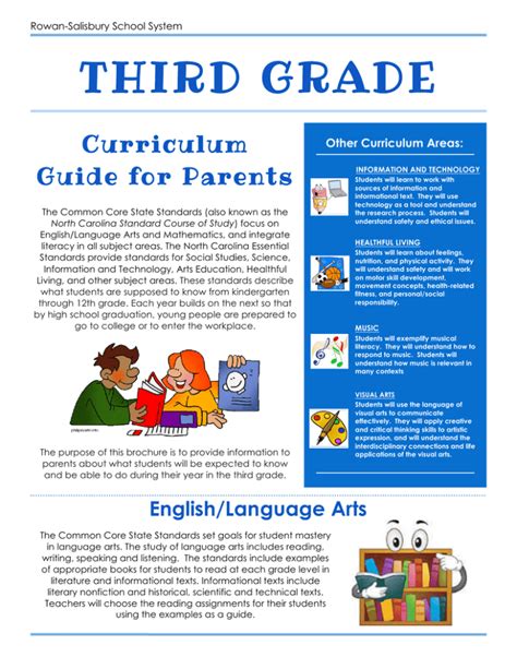 Read Online 3Rd Grade Curriculum Guide 