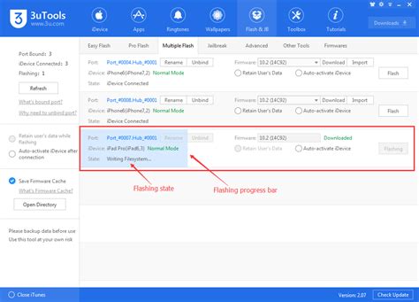 3utools flash iphone. 07 is Multiple Flash, which enables users to flash or activate mult...