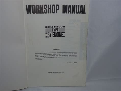 3y Engine Manual