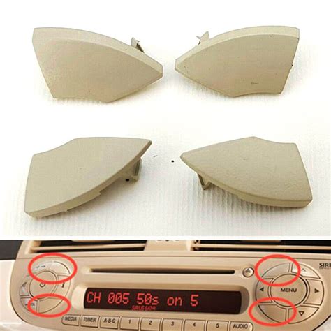 4* For500 Car Auto Radio Cd Button Trim Mold Cover Removal