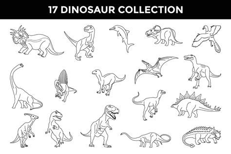 4,000+ Dinosaur Outline Drawings Illustrations, Royalty-Free …