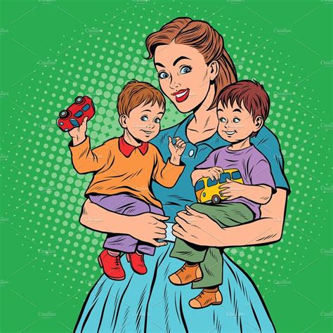 4,341 Drawing Of A Mom And Boy Illustrations & Clip Art - iStock