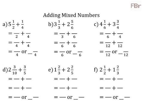 4 10 Add And Subtract Mixed Numbers Part Adding Mixed Numbers To Fractions - Adding Mixed Numbers To Fractions
