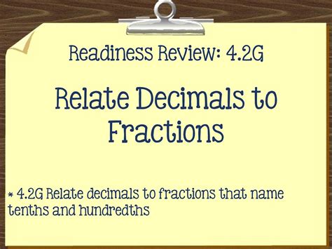 4 2g Relate Fractions To Decimals Youtube Relate Decimals To Fractions - Relate Decimals To Fractions