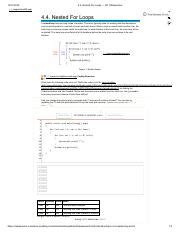 4 4 Nested For Loops Ap Csawesome