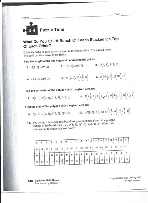 4 4 Puzzle Time 7th And 8th Grade Math Home