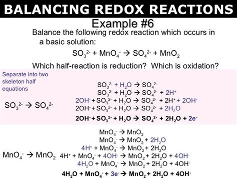 4 6 Balancing Redox Reactions Exercises Chemistry Libretexts Balancing Redox Reactions Worksheet Answers - Balancing Redox Reactions Worksheet Answers