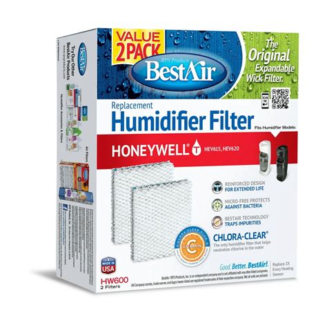 4 BestAir HW600 Humidifier Replacement FILTERS Honeywell T Fits HEV615 …