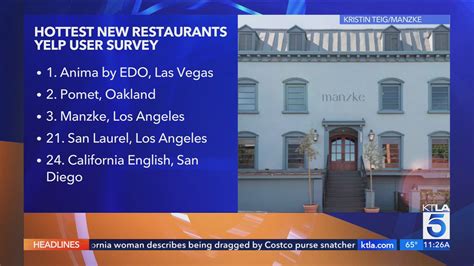 4 California eateries among the 'best' new restaurants in the country, Yelp says