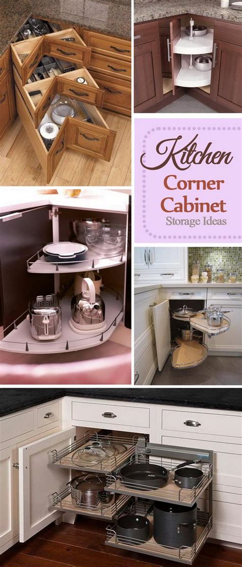 4 Clever Corner Kitchen Cabinet Storage Ideas - OPPEIN Home