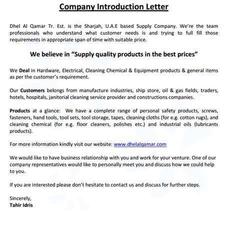 4 Company Introduction Email Samples formats, Examples in Word Excel