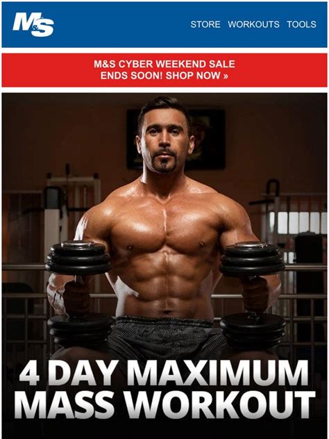 4 Day Maximum Mass Workout Muscle & Strength