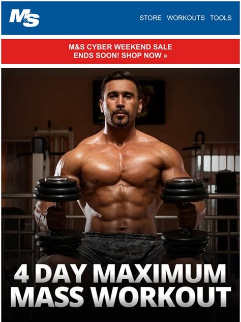 4 Day Maximum Mass Workout Muscle Strength