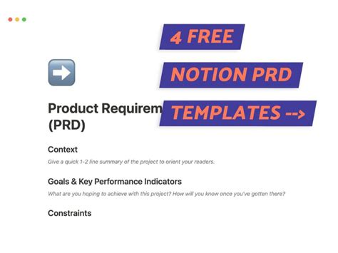 4 Free Notion PRD Templates (Plus Tips) Focused Bee