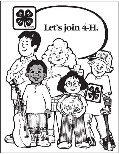 4 H Coloring Sheets