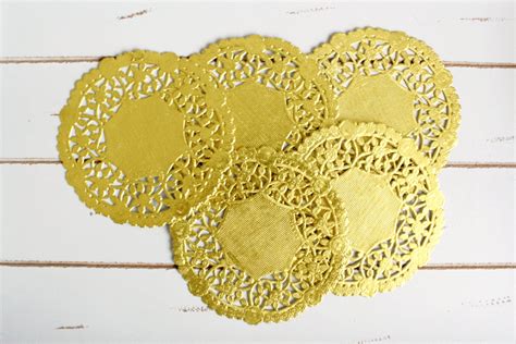 4 Inch Gold Doily - Etsy