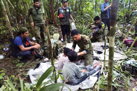 4 Indigenous children lost in jungle for 40 days after plane crash are found alive in Colombia