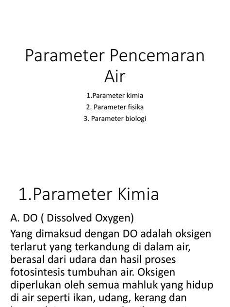 4 Parameter Pencemaran Air - raincitystudios.com