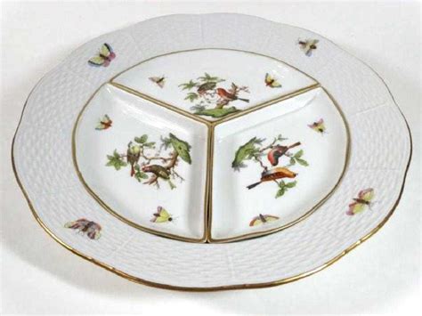 4 PC HEREND PORCELAIN HORS D