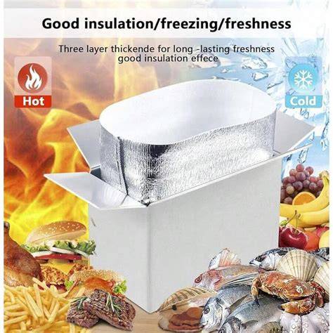 4 PCS Double Insulated Shipping Boxes with Aluminum Foil Liner, Hot ... - raincitystudios.com