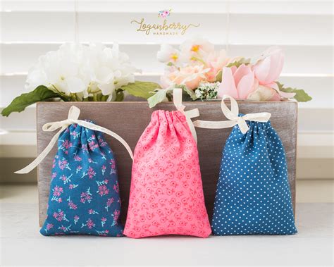 4 Pcs Small Gift Bags Storage Bag Felt Cloth Candy Snacks Bags