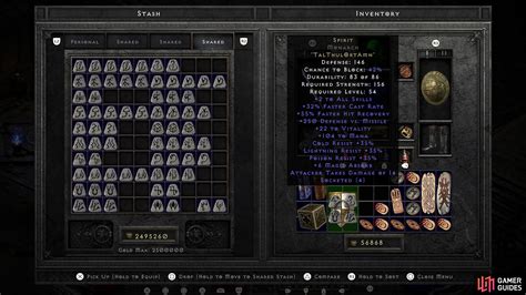 4 Socket Shield - MONARCH drop - Spirit shield Runeword Diablo 2 ...