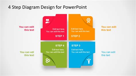 4 Stairs And Steps Diagram For Powerpoint And Google Slides