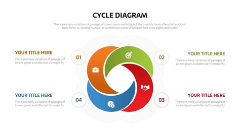 4 Step Creative Circular Diagram Powerpoint Template And Keynote Slide E65