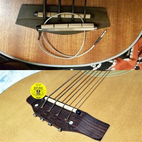 4 String Folk Acoustic Bass Guitar Transducer Under Saddle Piezo …