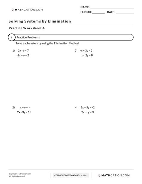 4 Useful Tips for Solving Systems of Equations by Elimination Mathcation
